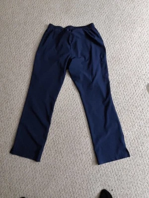 Women's Drawstring Sketchers Blue Scrub Pants Size Large - Image 1 of 4