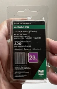 Micro clavos de pasador 1 3/8 pulgadas x 23 calibre galvanizado | 2000 unidades (1975 restante) - Imagen 1 de 5