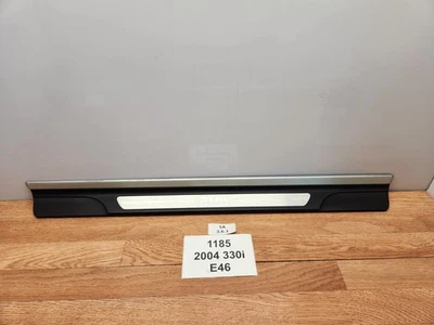 ✅ 01-06 OEM BMW E46 325Ci 330Ci Cubierta del umbral de la puerta del lado izquierdo del conductor * Foto 1 de 4