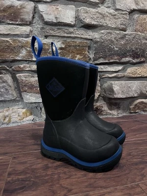 The Original Muck Boots Company Niños Impermeable Negro y Azul Talla 7 Infantil Foto 1 de 4