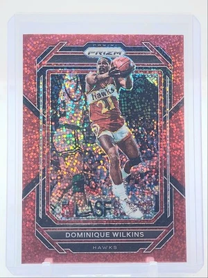 БАСКЕТБОЛЬНЫЙ МЯЧ DOMINIQUE WILKINS 2022-23 PANINI PRIZM RED SPARKLE HAWKS Q5801 - Изображение 1 из 2