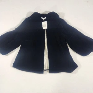 Chaqueta sobre abrigo de terciopelo negro CAbi para mujer talla L - Imagen 1 de 8