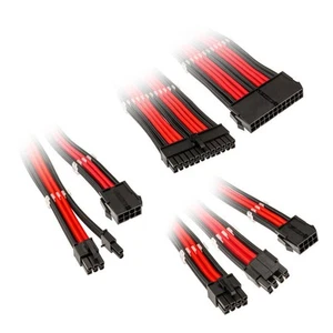 Kolink Core Adept Braided Cable Extension Kit - Black/Red - Bild 1 von 4