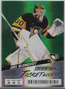 JOEL BLOMQVIST 2024-25 UD CREDENTIALS DEBUT TICKET ACCESS (RC) GREEN ##/25 - Picture 1 of 2