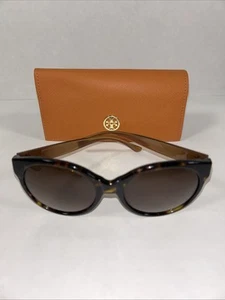 Tory Burch Sonnenbrille TY7123 1728/13 Schildpatt Gestell braune Gläser 55 mm mit Etui - Bild 1 von 9