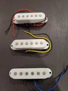 Strat Electric Guitar SSS Single Coil Pickups Set - Picture 1 of 5