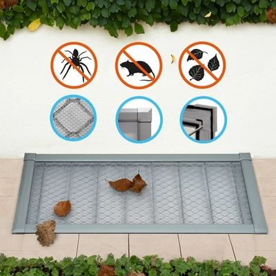 Lichtschachtabdeckung  robuste effektive Abdeckung Kellerschächte Laubschutz - Bild 1 von 4