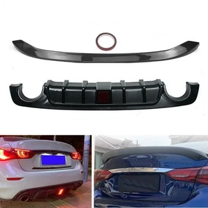 Kit de difusor de parachoques trasero y alerón de maletero para Infiniti Q50 2018-2032019 - Imagen 1 de 9