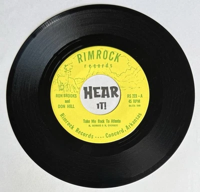 Hot AR Country Bopper 45 RON BROOKS & DON HILL Take Me Back / Smokey RIMROCK mp3 Foto 1 de 3