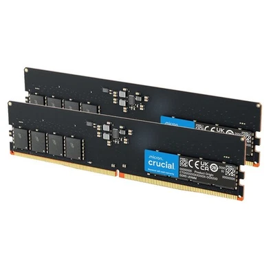 Kit de memoria de escritorio Crucial 128 GB (2x64 GB) DDR5 5600 MHz CL46 UDIMM CT2K64G56C46U5 Foto 1 de 2