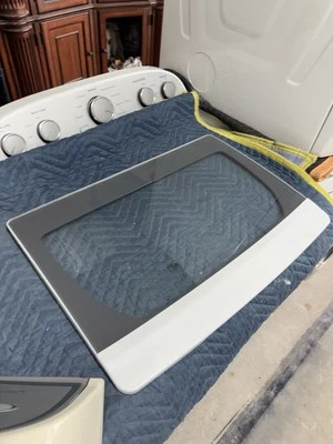 Vidrio de puerta con tapa de lavadora Whirlpool WPW10296163 WPW10296165 Foto 1 de 3