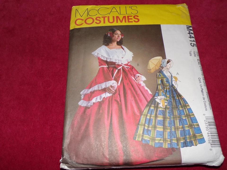 🌺 McCALL'S #M4415-LADIES CIVIL WAR-GONE WITH THE WIND COSTUME PATTERN  6-20 FF - Image 1 of 2
