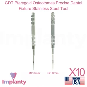 10x GDT osteotomas pterigoides accesorio dental preciso herramienta de acero inoxidable - Imagen 1 de 5