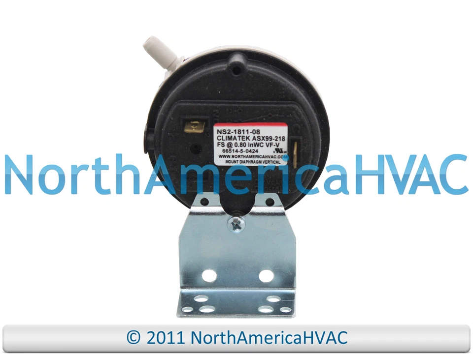 FITS GOODMAN JANITROL AMANA Furnace Air Pressure Switch Fits Goodman Amana Janitrol 0130F00042 -0.80"