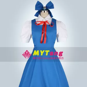 Touhou Project Cirno Cosplay Costume Dresses M006 - Picture 1 of 8
