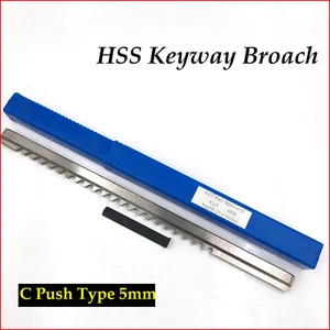 HSS Metric Keyway Broach 5mm C Push Type CNC Machining Cutting Tool & Shim CNC - Picture 1 of 6