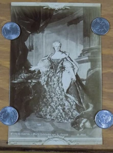 c1890 ALBUMEN PHOTO by J. Kuhn / MARIE LEIZINSKA, WIFE OF FRENCH KING LOUIS XV - Picture 1 of 1