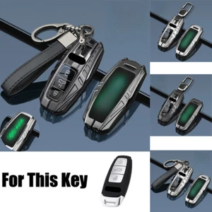 Zinc Alloy TPU Car Key Case Cover  For Audi A3 A6 A7 A8 S8 Q8 E-Tron S3 S6 RS6  - Picture 1 of 12