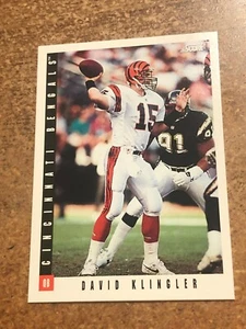 1993 Score Ore-ida Football # 8 Quarterback Club David Klingler - Picture 1 of 2