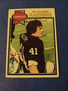 1979 PHIL VILLAPIANO TOPPS NFL CARD #283 LA OAKLAND RAIDERS BOWLING GREEN - Imagen 1 de 2