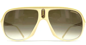 NOS vintage CARRERA "SAFARI" sunglasses - Italy 90's - Large - Creme / Yellow - Picture 1 of 9