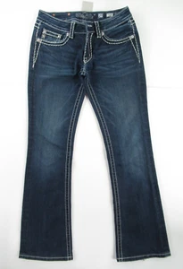 MISS ME SIGNATURE (BOOT) JEANS TAG SIZE 29 MEASURED 32X32 MM#781 - Picture 1 of 9