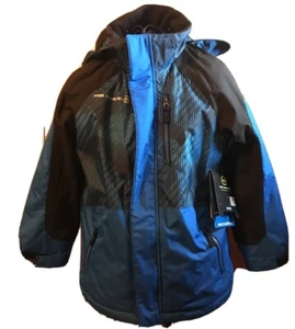 Nuevo Con Etiquetas Talla 6/7 Country Eléctrico Azul Invierno Abrigo Con Capucha Reg. $99,99 - Imagen 1 de 7