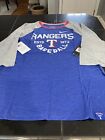 Womens Nike Texas Rangers Raglan T Shirt Blue Size L Large Nwt