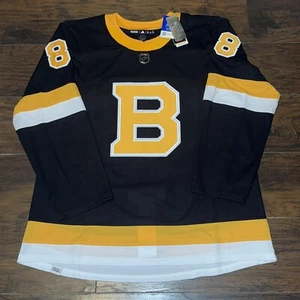 David Pastrnak Boston Bruins NHL Primegreen Adidas Alt. Third Game Jersey Sz 54 - Picture 1 of 15