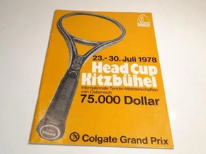1978 Colgate Grand Prix Head Cup Kitzbuhel Head Tennis Cup Program - Picture 1 of 6