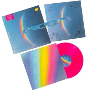 COLDPLAY - MOON MUSiC - AUTOGRAPH PINK COLOURED VINYL (NEW SEALED, RARE BARCODE) - Picture 1 of 8