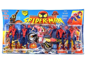 Spider-Man Marvel Unmatched 5 Figuren Set mit Motorrad - Bild 1 von 18