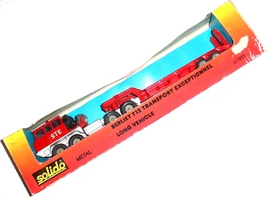SOLIDO 7013 Camion PORTE ENGIN BERLIET T12 STE CONVOI EXCEPTIONNEL Model Truck - Foto 1 di 8