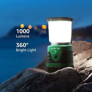 LE Camping Lantern Rechargeable, 1000 Lumen Camping Lights Rechargeable