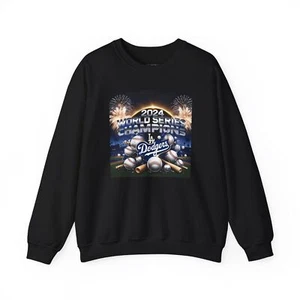 LA Dodgers World Series Champions 2024 Crewneck Sweatshirt, Baseball Fan Gift, - Picture 1 of 17