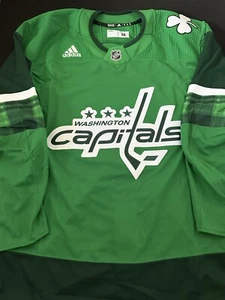Camiseta Adidas Washington Capitals Día de San Patricio Equipo Edición Talla 56 Nueva FR6970 - Imagen 1 de 3