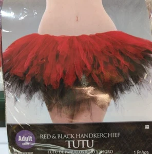Adult Pirate Halloween Costume Tutu Red Black Handkerchief Steam Punk Rave - Picture 1 of 3
