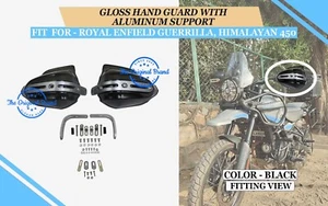 Transparent Black "Hand Guard" Fit For Royal Enfield Guerrilla & Himalayan 450 - Picture 1 of 9