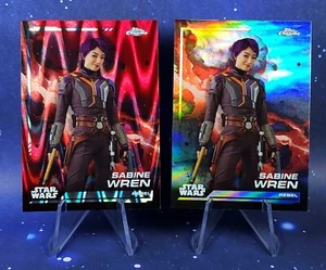 Sabine Wren 2024 Topps Cromo Star Wars Rojo RayWave y Refractor Natasha Liu - Imagen 1 de 12