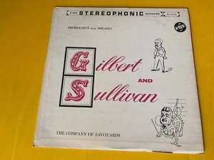 Gilbert and & Sullivan The Mikado Highlights The Company of Savoyards VOX LP - Imagen 1 de 3