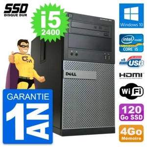 PC Tour Dell OptiPlex 390 MT Core I5-2400 RAM 4Go SSD 120Go HDMI Windows 10 Wifi - Bild 1 von 5