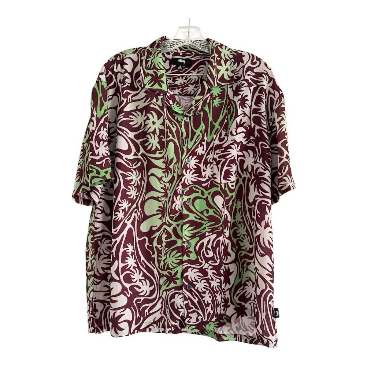 Stussy Short Sleeve Button-Up Casual Button-Down Shirts for Stussy Short Sleeve Button-Up Casual Button-Down Shirts for