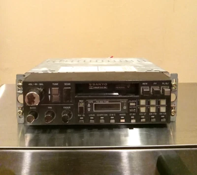Sanyo Model FT ED7 - Vintage Extremely Rare Car Stereo - Flagship Radio FTED7 - Image 1 of 4