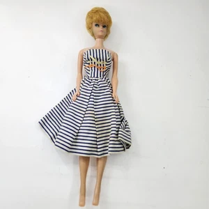 Vintage blonde Bubble Cut Barbie Puppe Original Zebra Badeanzug Kleid 1961 - Bild 1 von 14