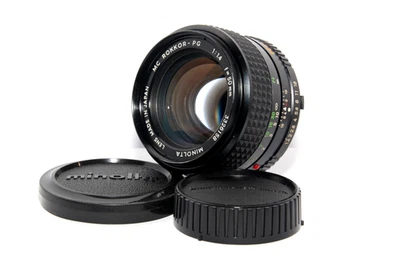 MINOLTA MC ROKKOR PG 50mm 1,4 Obiettivo Reflex MD SRT XE XD XG Anche su Digitali - Immagine 1 di 4