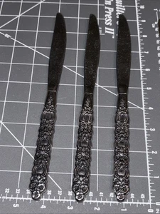 Juego de 3 cuchillos de cena de acero inoxidable Oneida Silver VIOLA VOILA - Imagen 1 de 8