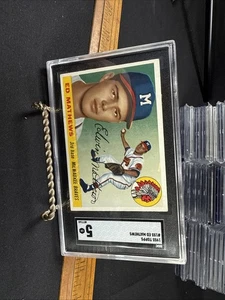 1955 Topps #155 Ed Mathews SGC 5 EX *Milwaukee Braves* - Picture 1 of 2