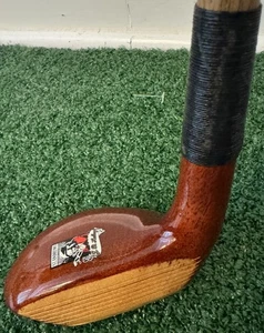 St. Andrews J.B. Halley RH Wooden Mallet Putter w/ Hickory Shaft and Head Cover - Picture 1 of 10