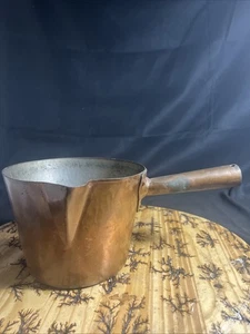 Antigua olla de mermelada de azúcar de cobre Anthony Perone NY con caño - Imagen 1 de 10