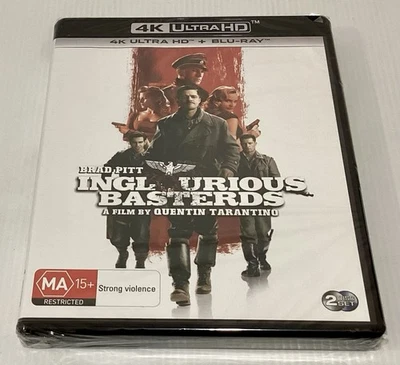 Inglourious Basterds New Sealed 4K Ultra HD + Blu-ray 2 Disc Set Region Free - image 1 of 3